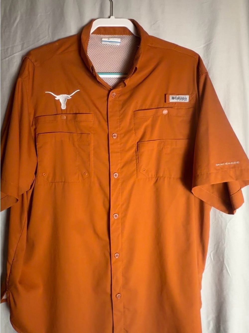 Columbia Texas Longhorns Short-Sleeve Performance Shirt on - Orange, L